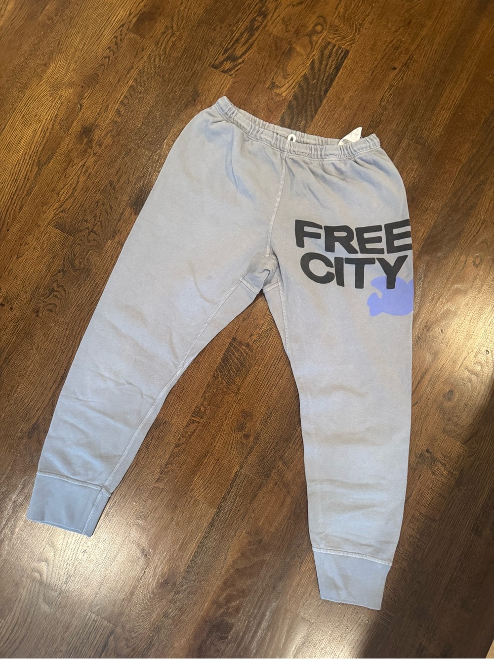 freecity Kids Pale Blue Logo Sweatpants